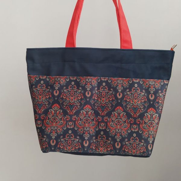 کیف پارچه ای زیپ دار طرح اسلیمی